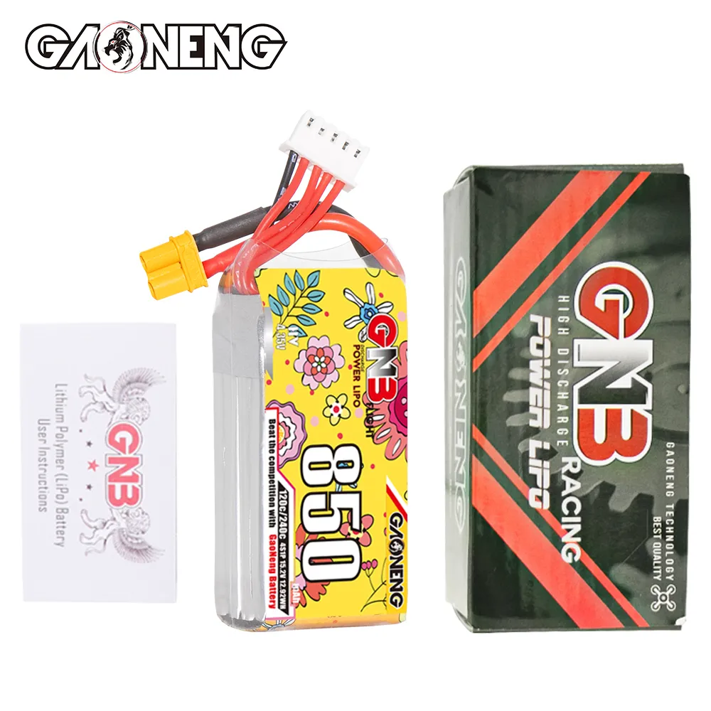 GAONENG GNB LiHV 4S 15.2V 850mAh 120C XT30 LiPo Battery - Image 7
